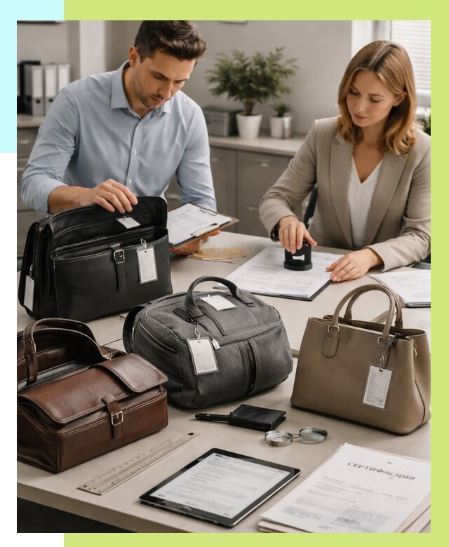 Сертификация сумок в Вологде от 7704 руб. | Алешин-Вгд