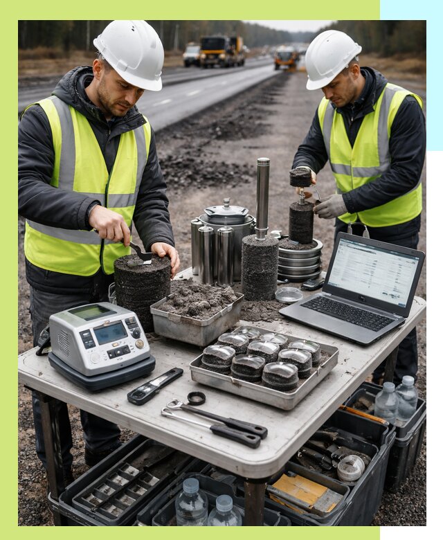 Сертификация асфальта: испытания и подтверждение в Вологде