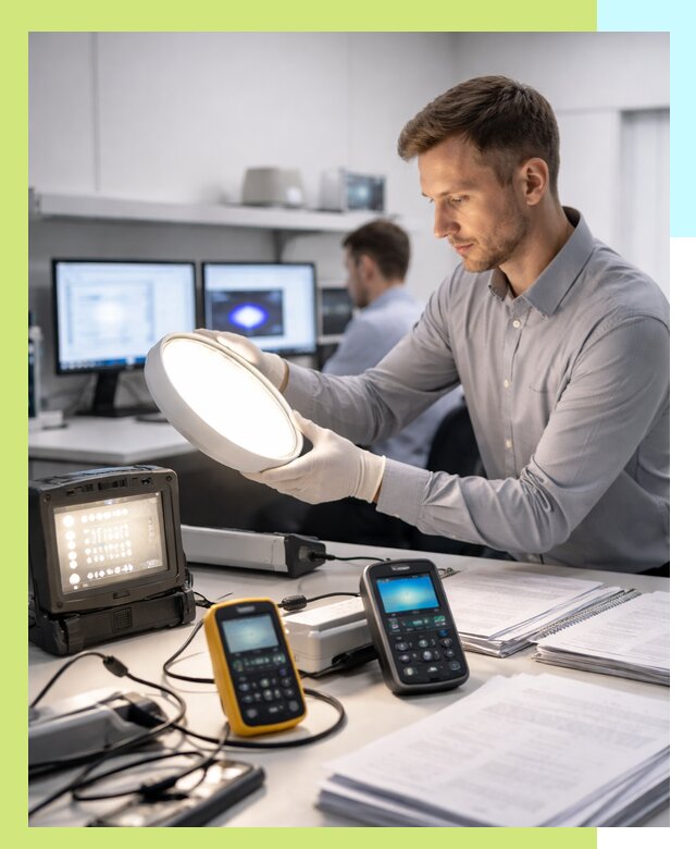 Сертификация светильников в Вологде: испытания и оформление