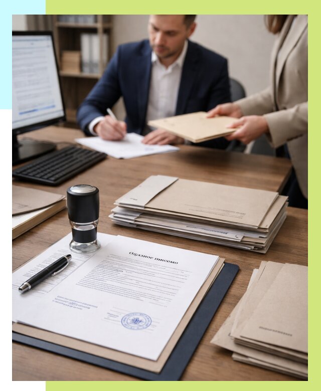 Отказное письмо для таможни в Вологде от 3082 р, Алешин-Вгд