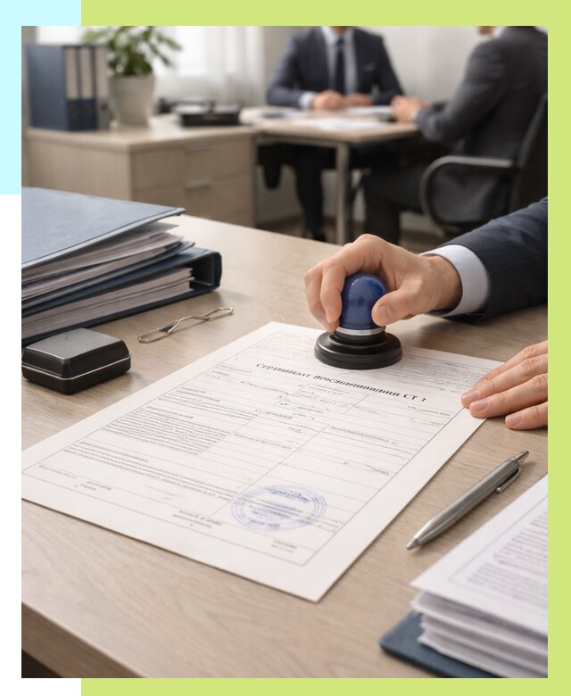 Сертификат происхождения СТ 1 в Вологде от 4622 р. | Алешин-Вгд