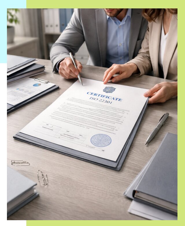 Сертификат ISO 22301 в Вологде от 46224 р. | Алешин-Вгд срочно